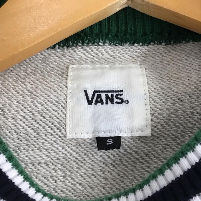 バンズ VANS トレーナー 長袖 長袖トレーナー スウェット クルーネック プルオーバー S ロゴ、文字 灰 / グレー /  メンズ USED 古着 中古 10146048