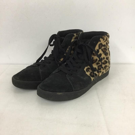 スラッシャー THRASHER スニーカー スニーカー US5 ハイカット US：5 ヒョウ柄・レオパード柄 黒 / ブラック /  レディース USED 古着 中古 10138320