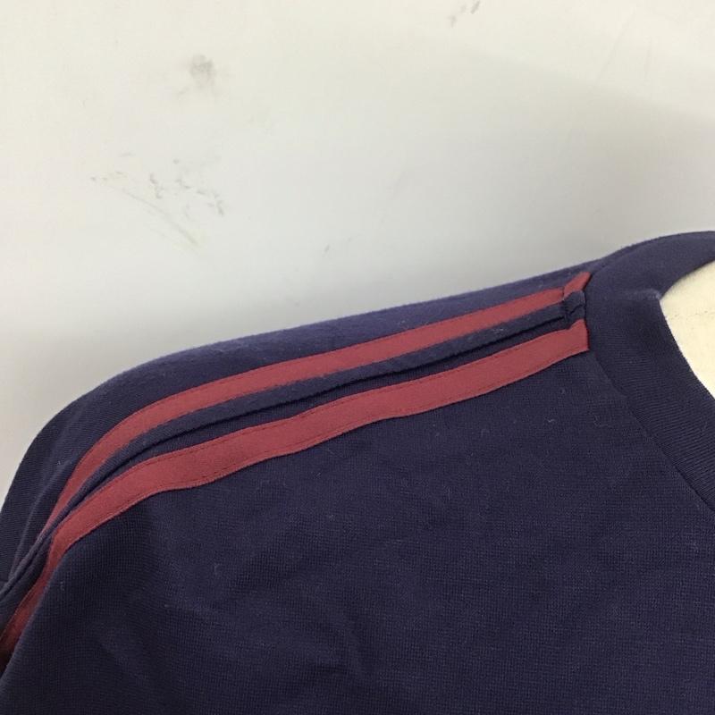 マイン MYne カットソー 長袖 myc9c371 長袖カットソー クルーネックカットソー サイドライン S ロゴ、文字 紺 / ネイビー /  メンズ USED 古着 中古 10112711