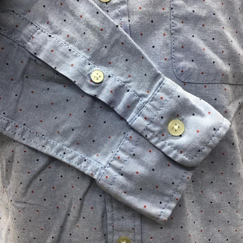 グローバルワーク GLOBAL WORK シャツ、ブラウス 長袖 長袖シャツ カラーシャツ ポケットシャツ 長袖カットソー ドットシャツ M ドット インディゴ / インディゴ /  メンズ USED 古着 中古 10116870