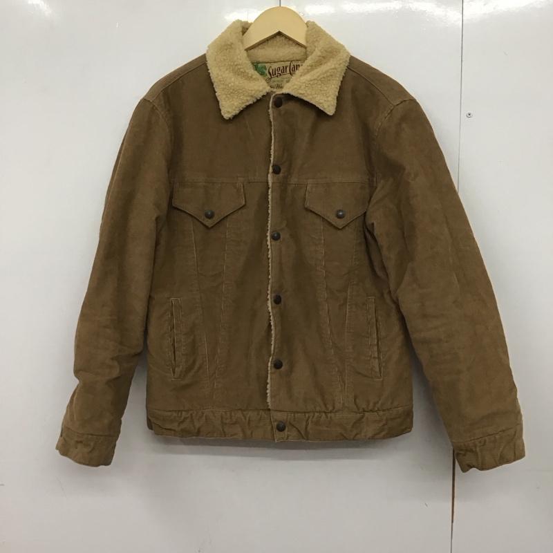 シュガーケーン SUGAR CANE ジャケット、上着 ジャンパー、ブルゾン sc13074 裏パイルボアショート丈コーデュロイランチジャケット L 無地 ベージュ / ベージュ /  メンズ USED 古着 中古 10147877
