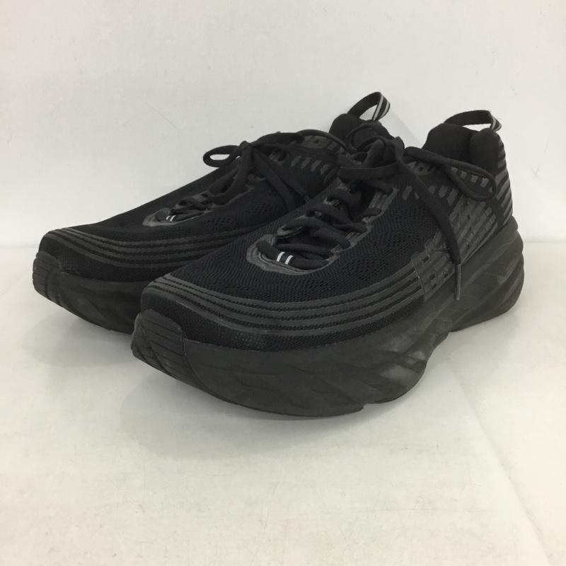 ホカ HOKA スニーカー スニーカー 1019271 BONDI 6 WIDE 27.5cm 27.5cm ロゴ、文字 黒 / ブラック /  メンズ USED 古着 中古 10134813