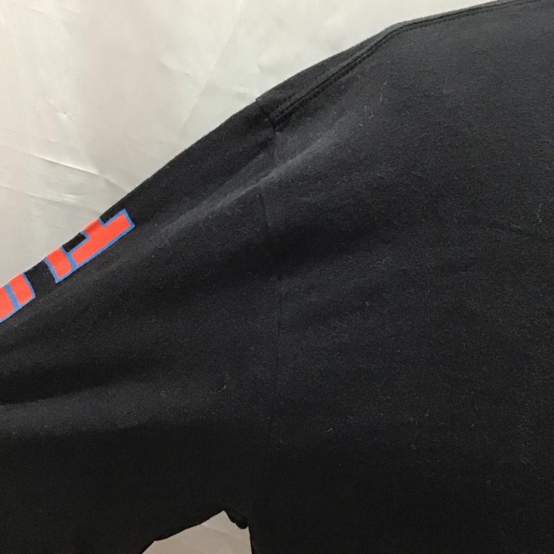 ザノースフェイス THE NORTH FACE Tシャツ 長袖 XL ロゴ、文字 黒 / ブラック /  メンズ USED 古着 中古 10111830