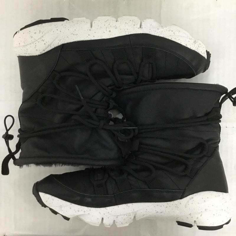 ナイキ NIKE ブーツ ショートブーツ 728746-001 FOOTSCAPE ROUTE SNEAKERBOOT ウィンターブーツ 26.5cm 箱有 26.5cm ワンポイント 黒 / ブラック / X 白 / ホワイト /  メンズ USED 古着 中古 10123629