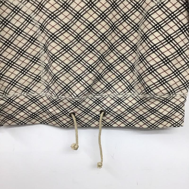 バーバリーブルーレーベル BURBERRY BLUE LABEL カットソー 七分袖 FAF20-657 ノバチェック ポケット付き 38 ワンポイント ベージュ / ベージュ / X 黒 / ブラック / X 赤 / レッド / X 白 / ホワイト /  レディース USED 古着 中古 10150829