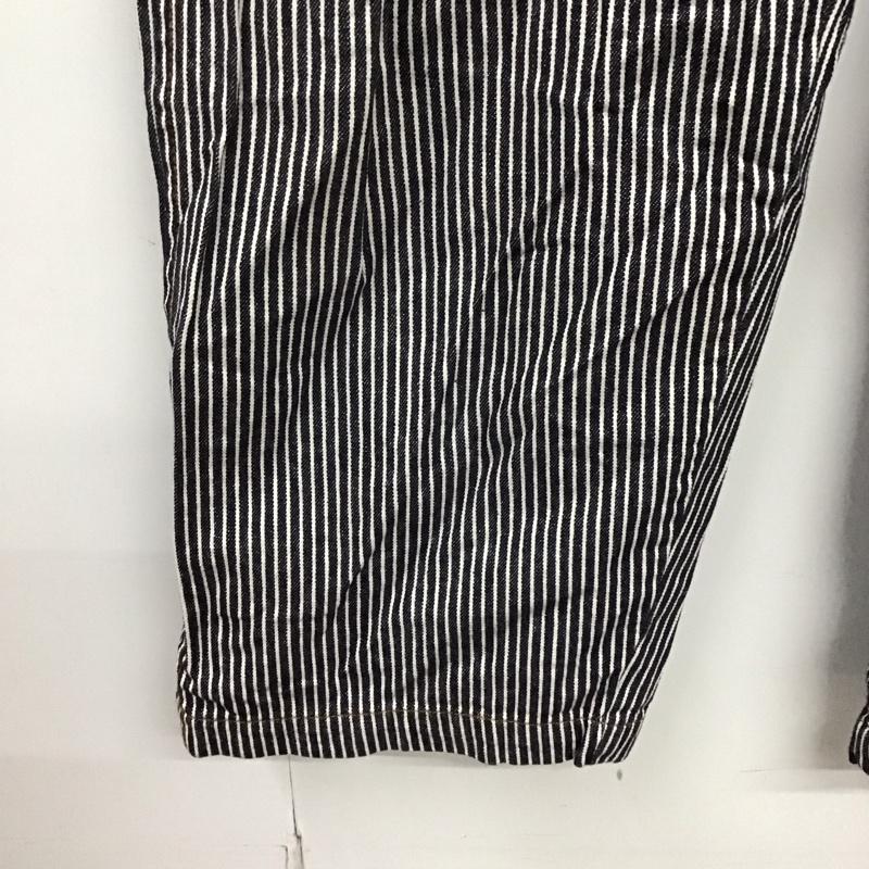 古着 USED ワンピース・ドレス・オールインワン ワンピース・ドレス・オールインワン オールインワン つなぎ ワークパンツ カジュアルパンツ 長袖 ヒッコリー ストライプ 白 / ホワイト / X インディゴ / インディゴ /  メンズ USED 古着 中古 10109115