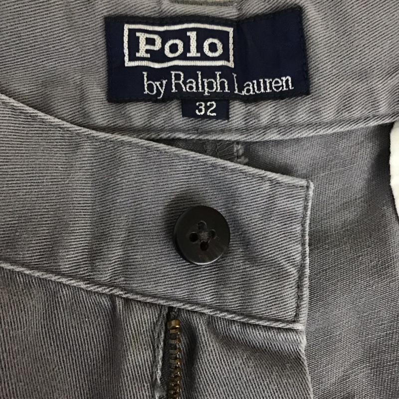 ポロラルフローレン POLO RALPH LAUREN パンツ チノパン チノパン カジュアルパンツ ワイドパンツ ストレートパンツ 32インチ 無地 灰 / グレー /  メンズ USED 古着 中古 10117479