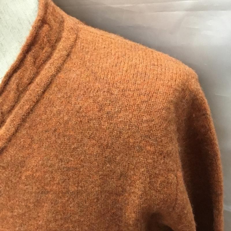 エーグル AIGLE ニット、セーター 長袖 長袖ニットカットソー ニット セーター クルーネックニット M 無地 橙 / オレンジ /  メンズ USED 古着 中古 10113342