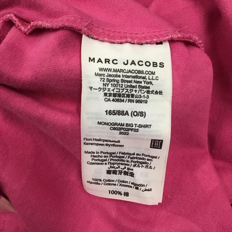 マークジェイコブス MARCJACOBS Tシャツ 半袖 半袖カットソー プリントTシャツ クルーネックカットソー ロゴ、文字 桃 / ピンク /  メンズ USED 古着 中古 10118399