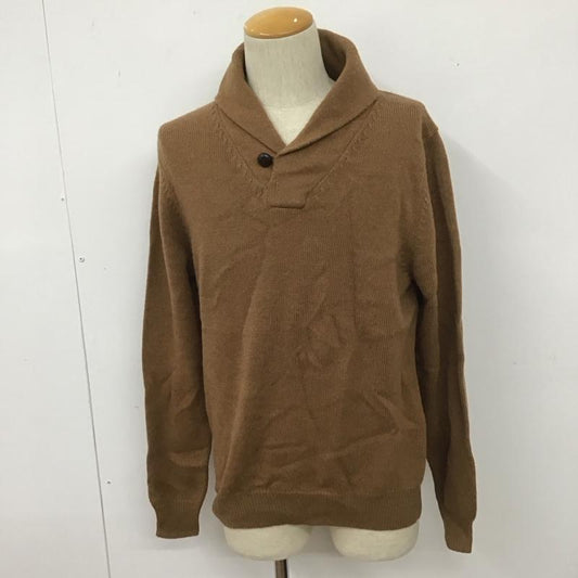 ブルックスブラザーズ BROOKS BROTHERS ニット、セーター 長袖 ウール ショールカラー S 無地 キャメル / キャメル /  メンズ USED 古着 中古 10111241