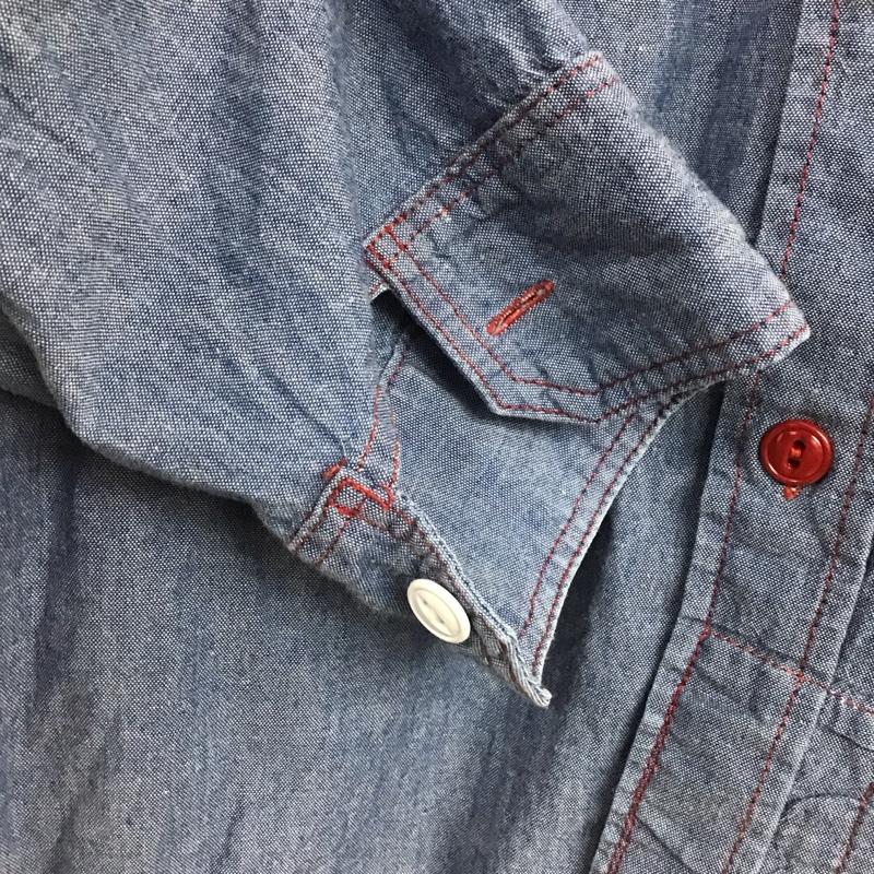 エンジニアードガーメンツ Engineered Garments シャツ、ブラウス 長袖 ワークシャツ シャンブレーシャツ XS 無地 青 / ブルー /  メンズ USED 古着 中古 10145224