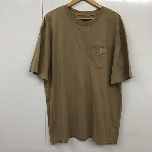 カーハート Carhartt Tシャツ 半袖 L 無地 茶 / ブラウン /  メンズ USED 古着 中古 10132032