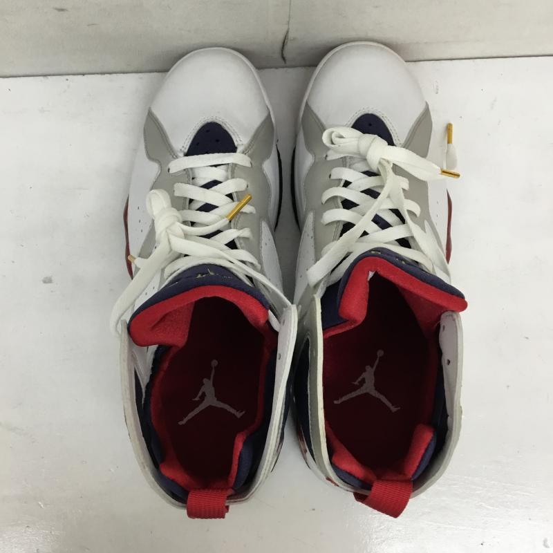 ナイキ NIKE スニーカー スニーカー 304775-171 AIR JORDAN 7 RETRO OLYMPIC 28.5cm ロゴ、文字 白 / ホワイト /  メンズ USED 古着 中古 10133946