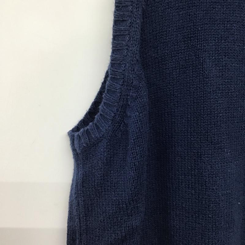 ポロバイラルフローレン Polo by RALPH LAUREN ベスト ベスト ニットベスト ノースリーブカットソー プルオーバー M ロゴ、文字 青 / ブルー /  メンズ USED 古着 中古 10141469