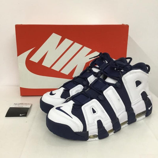 ナイキ NIKE スニーカー スニーカー FQ8182-100 AIR MORE UPTEMPO 96 28cm 箱有 28.0cm ロゴ、文字 白 / ホワイト / X 紺 / ネイビー /  メンズ USED 古着 中古 10129908