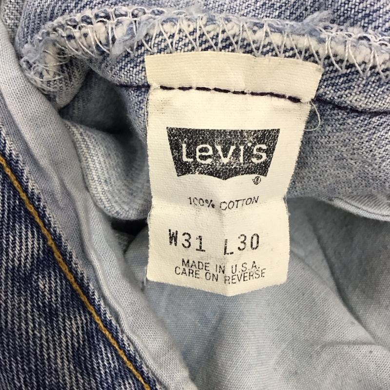 リーバイス Levi s パンツ デニム、ジーンズ デニムパンツ ストレートパンツ スリムパンツ カジュアルパンツ 無地 インディゴ / インディゴ /  メンズ USED 古着 中古 10116296