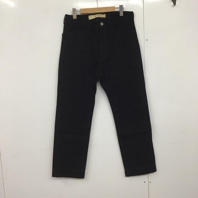 ナノユニバース nano・universe パンツ デニム、ジーンズ 668-2227205 ストレートパンツ デニムパンツ M 無地 黒 / ブラック /  メンズ USED 古着 中古 10140866