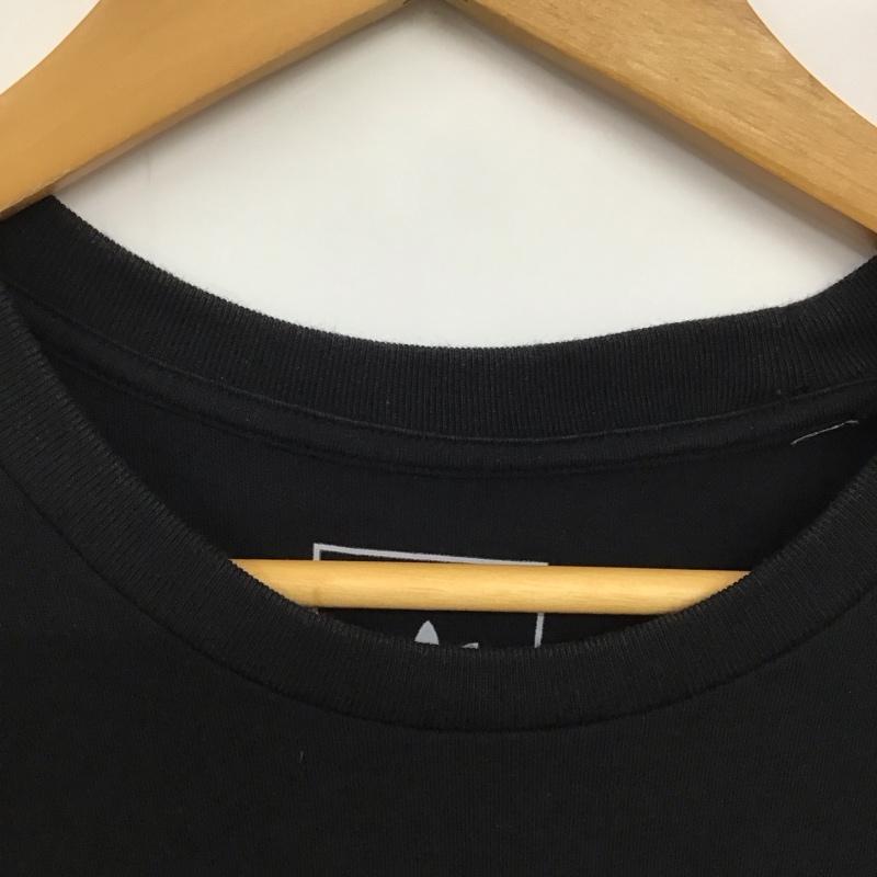 アディダス adidas Tシャツ 半袖 半袖カットソー プリントTシャツ クルーネックカットソー M プリント 黒 / ブラック /  メンズ USED 古着 中古 10135848