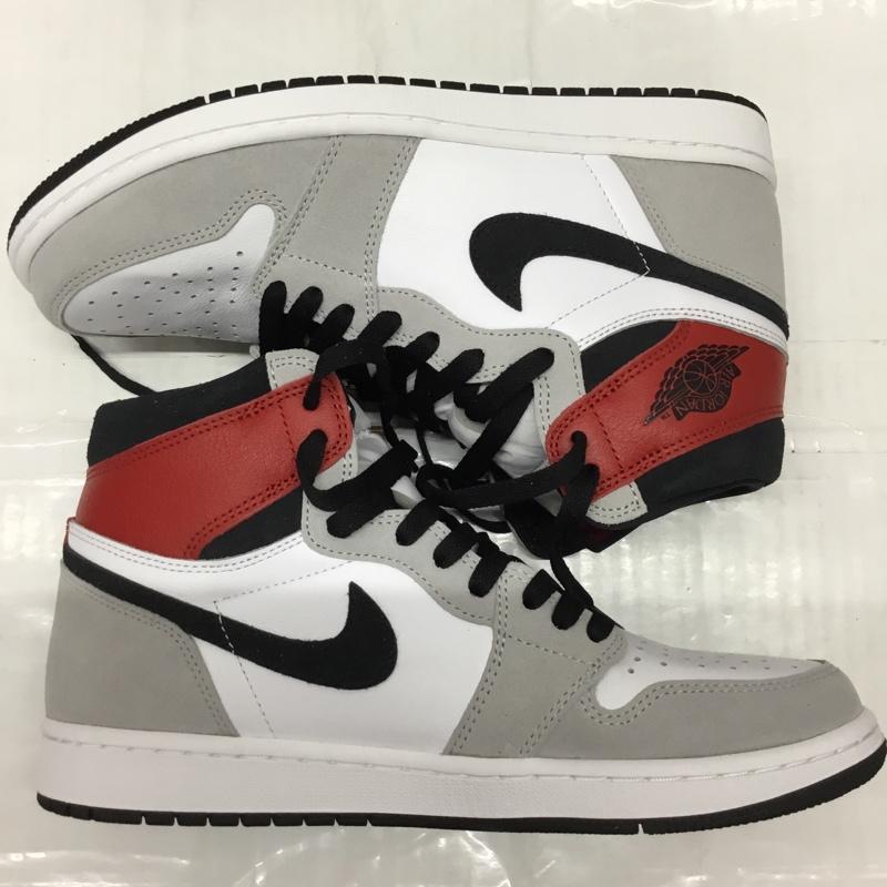 ナイキ NIKE スニーカー スニーカー 555088-126 AIR JORDAN 1 RETRO HIGH OG 27.5cm 箱有 27.5cm ロゴ、文字 白 / ホワイト / X 黒 / ブラック / X 灰 / グレー / X 赤 / レッド /  メンズ USED 古着 中古 10112509