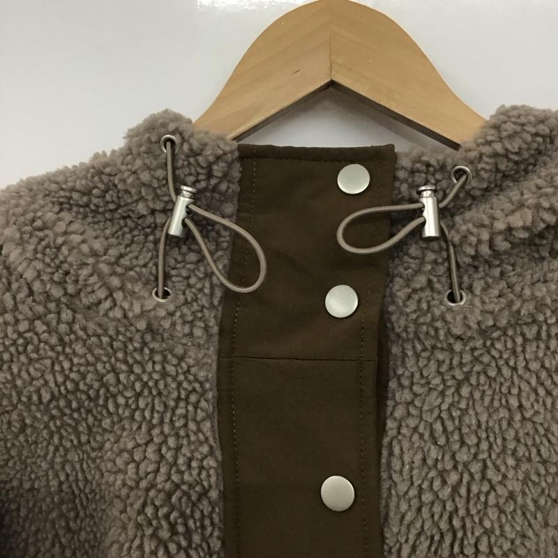 ジャバ Java ジャケット、上着 ジャンパー、ブルゾン jv1240016 スタンドフードボアアウター M 無地 ベージュ / ベージュ / X 茶 / ブラウン /  レディース USED 古着 中古 10146813
