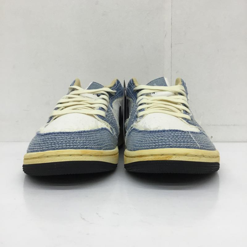 ナイキ NIKE スニーカー スニーカー FN7670-493 Nike Air Jordan 1 Low SE World Make Japan 27.0cm ロゴ、文字 X 刺繍 白 / ホワイト / X 青 / ブルー /  メンズ USED 古着 中古 10112690