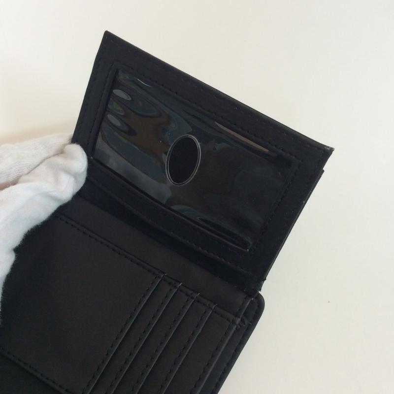 ゲス Guess 財布 二つ折り 無地 黒 / ブラック /  レディース USED 古着 中古 10004215