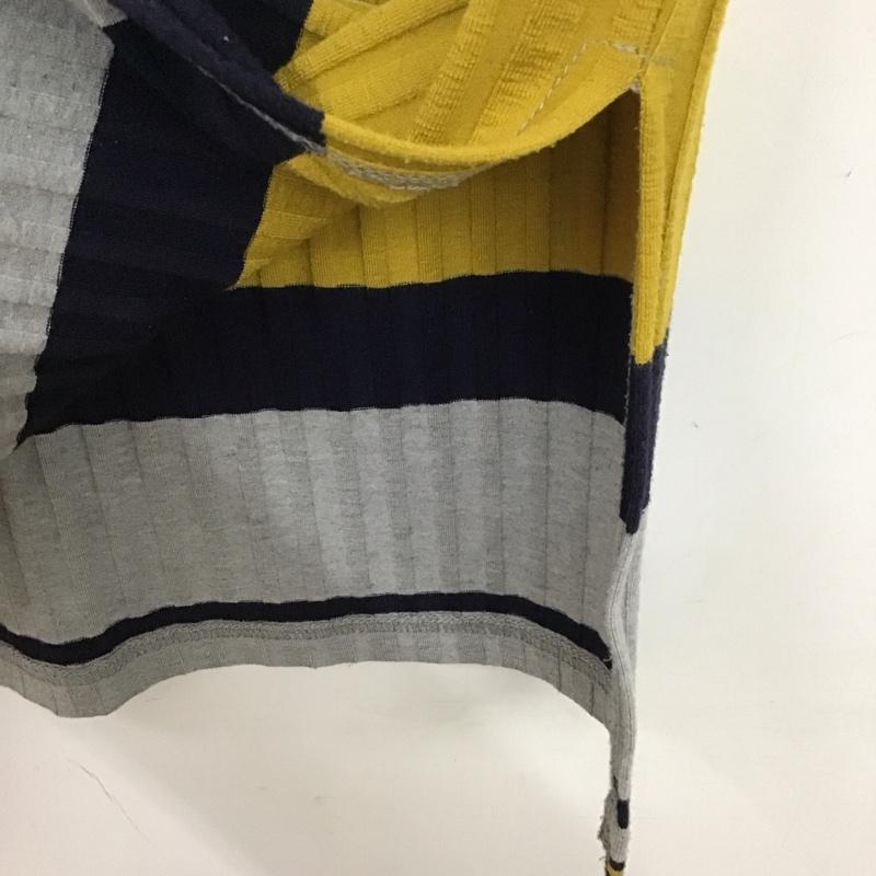 アズールバイマウジー AZUL BY MOUSSY スカート ロングスカート 250ASS81-3071 マルチボーダーミディタイトスカート M 無地 灰 / グレー /  レディース USED 古着 中古 10131584
