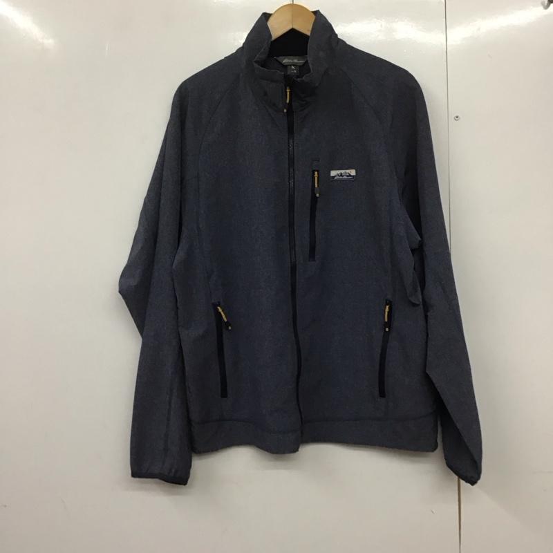 エディーバウアー Eddie Bauer ジャケット、上着 ジャケット、ブレザー ジップアップジャケット ナイロンジャケット アウター M ロゴ、文字 インディゴ / インディゴ /  メンズ USED 古着 中古 10143204