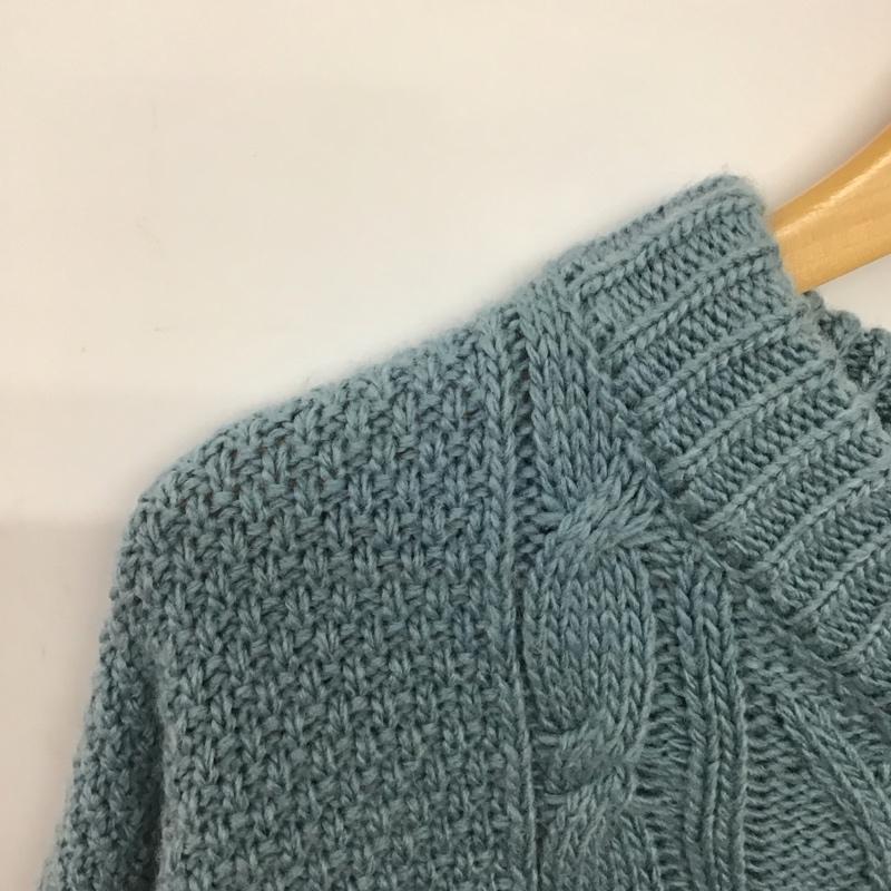 フリークスストア FREAK S STORE ニット、セーター 長袖 F20-LTK-46 クルーネック アクリル ウール FREE  水色 / ライトブルー /  レディース USED 古着 中古 10146600