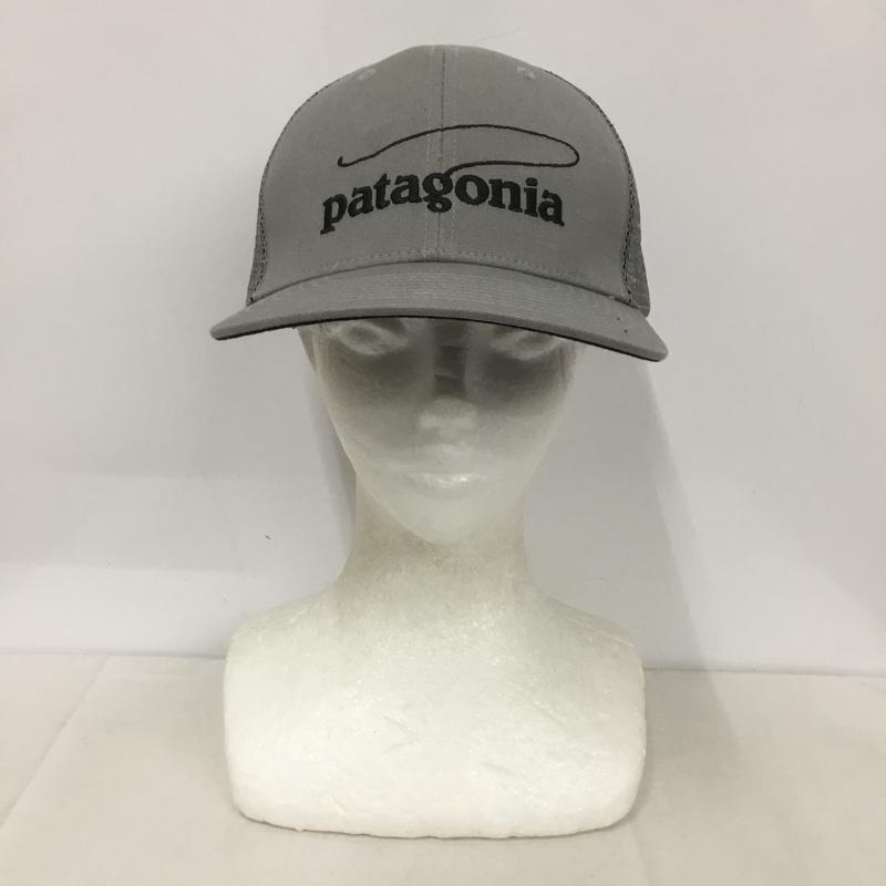 パタゴニア patagonia 帽子 キャップ メッシュキャップ ロゴ、文字 灰 / グレー /  メンズ USED 古着 中古 10143301