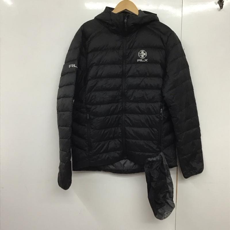 アールエルエックスラルフローレン RLXRALPHLAUREN ジャケット、上着 ジャケット、ブレザー ジップアップジャケット ダウンジャケット アウター ロゴ、文字 黒 / ブラック /  メンズ USED 古着 中古 10143854