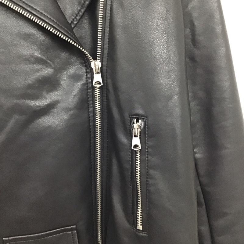 古着 USED ジャケット、上着 ライダース stradivarius L 無地 黒 / ブラック /  レディース USED 古着 中古 10134274