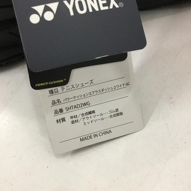 ヨネックス YONEX スニーカー スニーカー SHTAD2WG パワークッション エアラスダッシュ2 ワイドGC テニスシューズ 25cm 箱有 25.0cm ロゴ、文字 黒 / ブラック / X 桃 / ピンク /  レディース USED 古着 中古 10149909