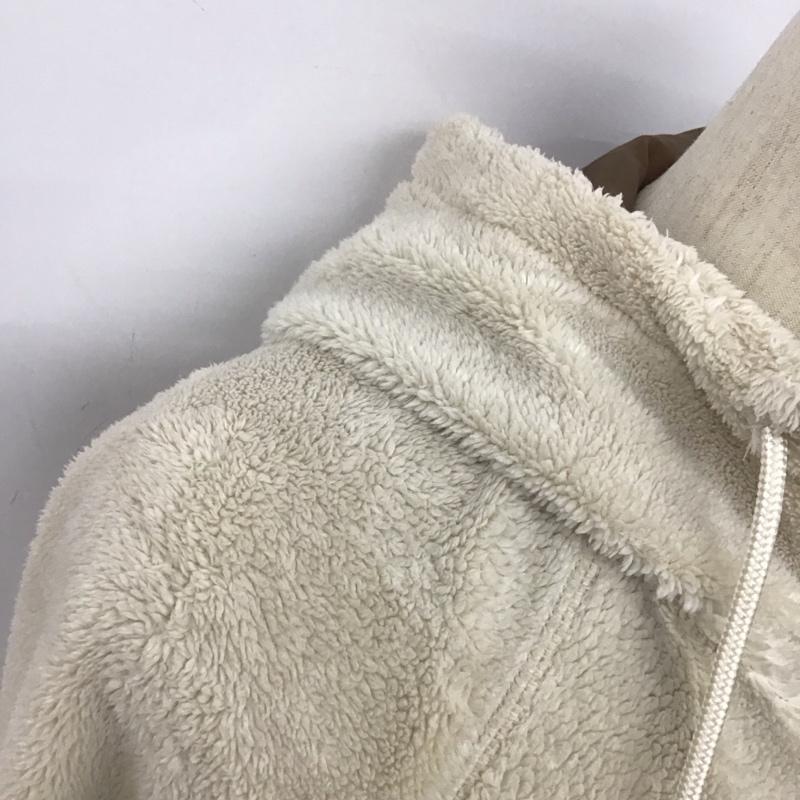 アディダス adidas パーカー 長袖 ボアパーカー M 無地 ベージュ / ベージュ /  レディース USED 古着 中古 10128362