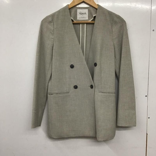 ユナイテッドアローズグリーンレーベルリラクシング UNITED ARROWS green label relaxing ジャケット、上着 ジャケット、ブレザー 3522-165-1296 リオペルジャケット 34 無地 灰 / グレー /  レディース USED 古着 中古 10139342