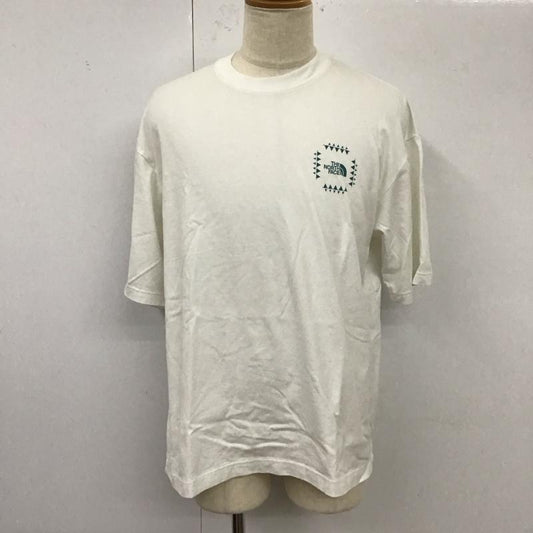 ザノースフェイス THE NORTH FACE Tシャツ 半袖 NT82431 ショートスリーブレトロバンダナロゴティー 半袖カットソー プリントTシャツ M ロゴ、文字 白 / ホワイト /  メンズ USED 古着 中古 10120323
