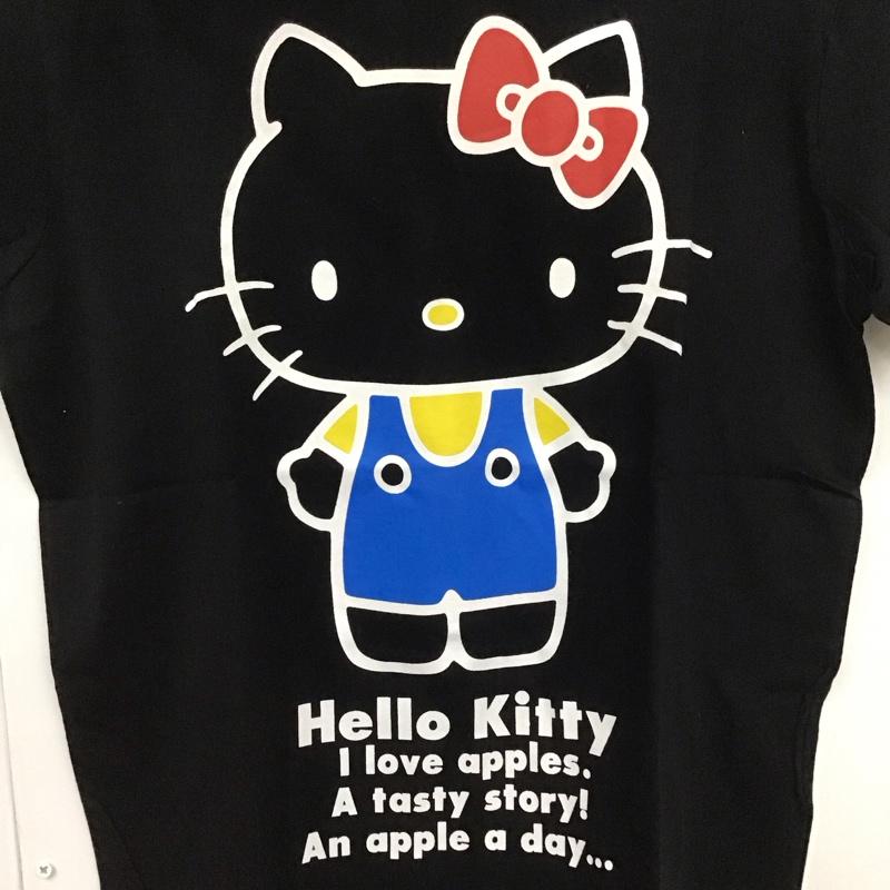 古着 USED Tシャツ 半袖 ハローキティ M キャラクター X プリント 黒 / ブラック /  レディース USED 古着 中古 10147703