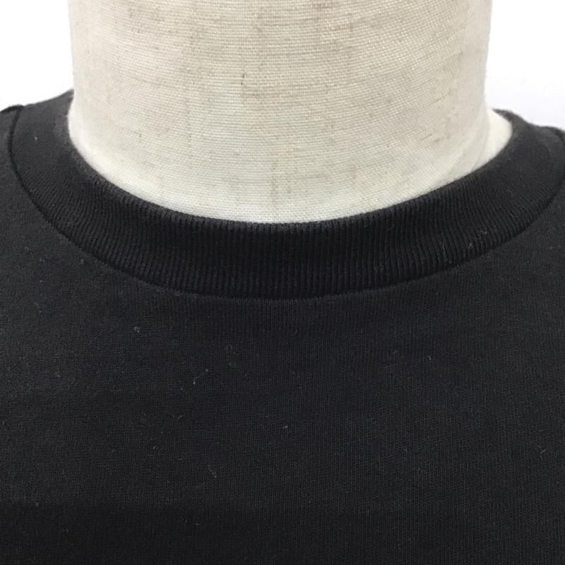 キャンプセブン CAMP7 カットソー 長袖 長袖カットソー 刺繍ロゴカットソー クルーネック M ロゴ、文字 黒 / ブラック /  メンズ USED 古着 中古 10126047