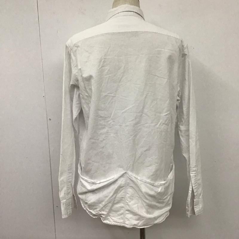 ナイジェルケーボン Nigel Cabourn シャツ、ブラウス 長袖 8039-13-10000 OX SHIRT ワークシャツ 48 無地 白 / ホワイト /  メンズ USED 古着 中古 10106747