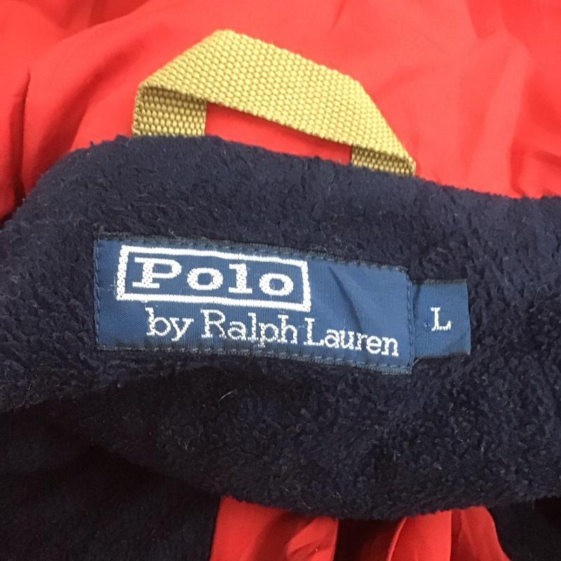 ラルフローレン RALPHLAUREN ジャケット、上着 ジャンパー、ブルゾン ジップアップジャケット アウター カジュアルジャケット ジャンパー L ロゴ、文字 赤 / レッド /  メンズ USED 古着 中古 10107100