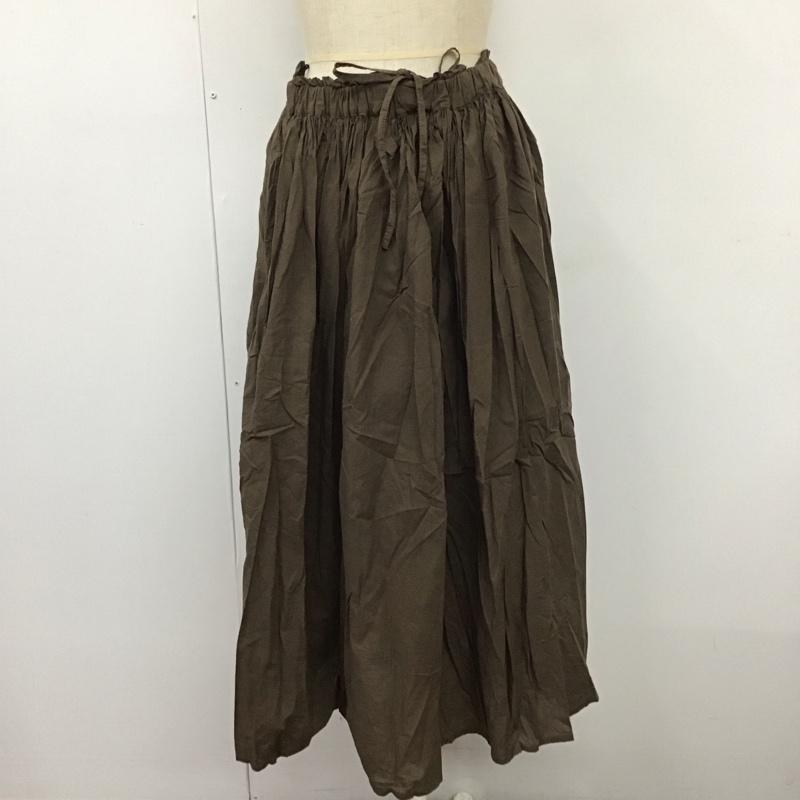 サマンサモスモス Samansa Mos2 スカート ひざ丈スカート FREE 無地 茶 / ブラウン /  レディース USED 古着 中古 10110342
