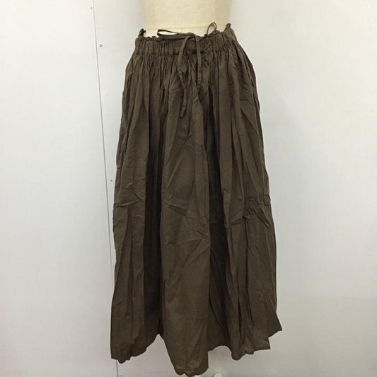 サマンサモスモス Samansa Mos2 スカート ひざ丈スカート FREE 無地 茶 / ブラウン /  レディース USED 古着 中古 10110342
