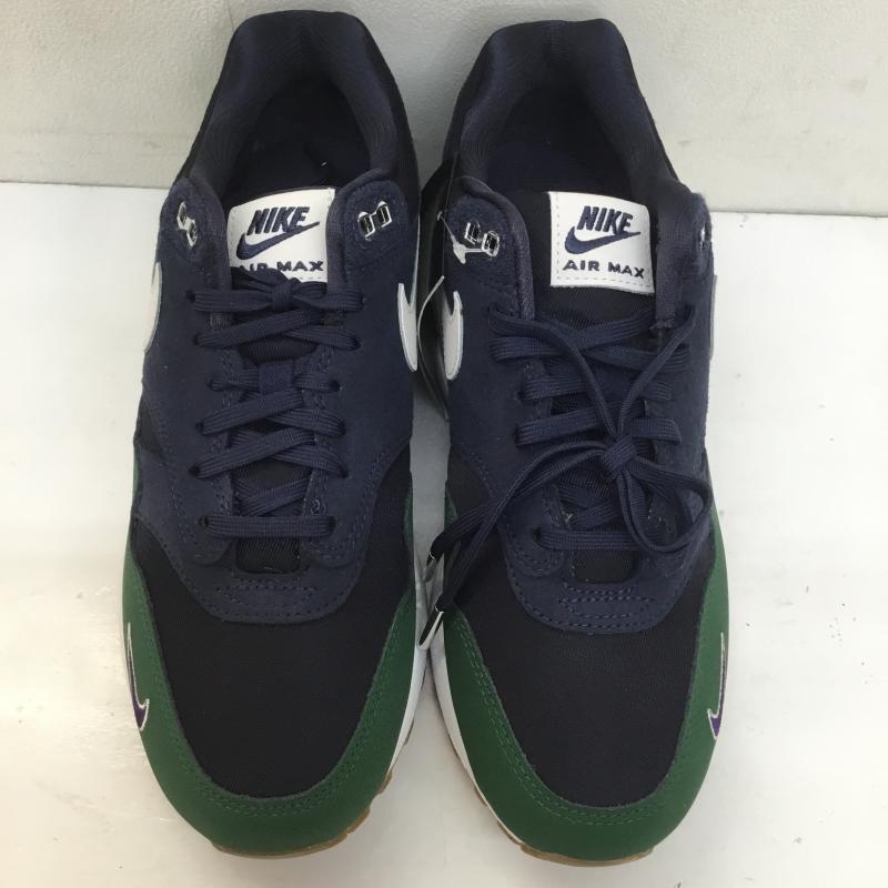 ナイキ NIKE スニーカー スニーカー WMNS AIR MAX 1  87 QS ウィメンズ エア マックス 1  87 QS DV3887-400 タグ付 26.0cm ロゴ、文字 紺 / ネイビー / X 緑 / グリーン /  メンズ USED 古着 中古 10107074