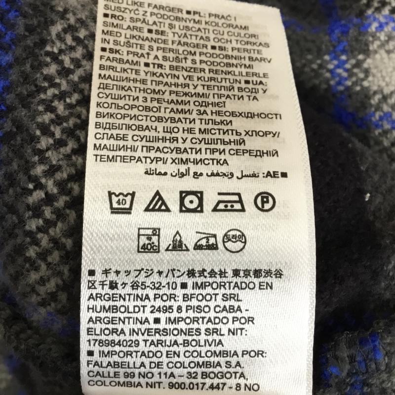 ギャップ GAP ジャケット、上着 ジャケット、ブレザー シャツジャケット XL チェック 青 / ブルー / X 紺 / ネイビー /  メンズ USED 古着 中古 10137350