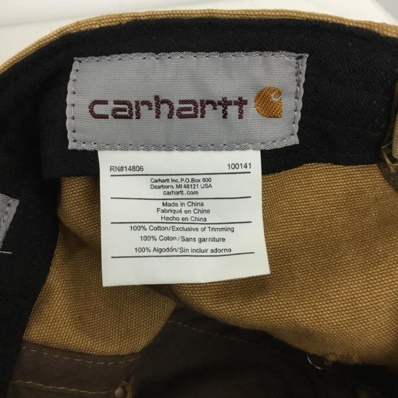 カーハート Carhartt 帽子 キャップ 103938 211 コットンキャンバスキャップ タグ付き ロゴ、文字 茶 / ブラウン /  メンズ USED 古着 中古 10144323
