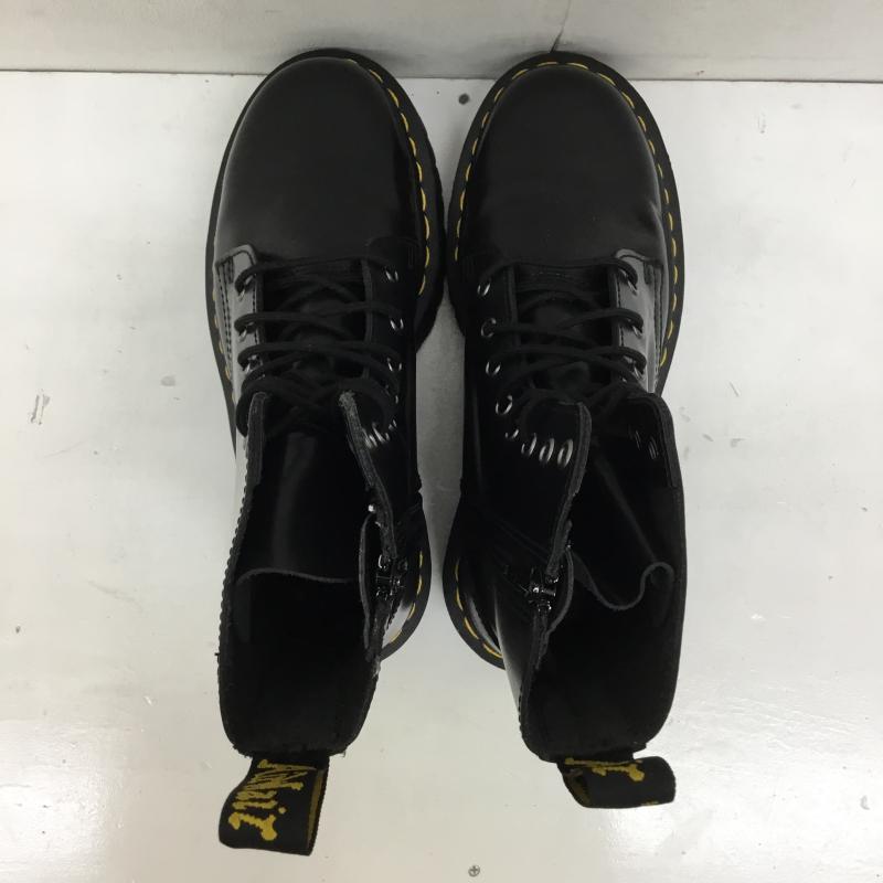 ドクターマーチン Dr.Martens ブーツ ショートブーツ JADON 8ホール 24.5cm 無地 黒 / ブラック /  レディース USED 古着 中古 10140567