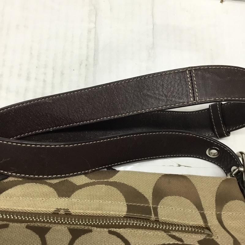 コーチ COACH ショルダーバッグ ショルダーバッグ F15068 シグネチャー 総柄 ベージュ / ベージュ / X 茶 / ブラウン /  レディース USED 古着 中古 10115582
