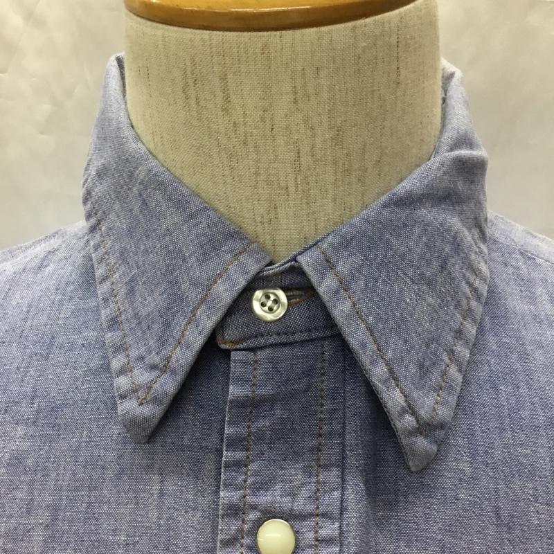 ビッグベン BIGBEN シャツ、ブラウス 半袖 M 無地 水色 / ライトブルー /  メンズ USED 古着 中古 10112801