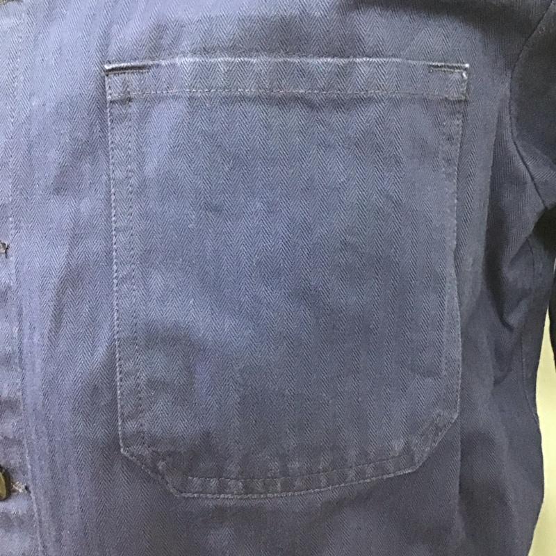 古着 USED ジャケット、上着 ジャケット、ブレザー 8415-12-121-4484 ミリタリー シャツジャケット 46 無地 紺 / ネイビー /  メンズ USED 古着 中古 10115706
