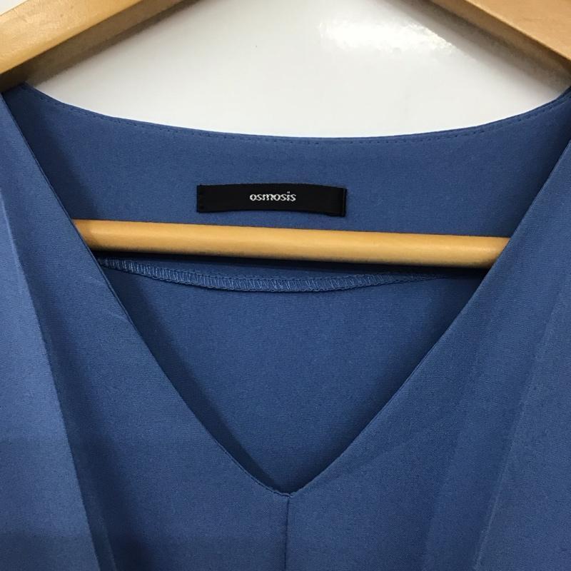 オズモーシス OSMOSIS ワンピース ロングスカート 794010-2030 無地 水色 / ライトブルー /  レディース USED 古着 中古 10130566